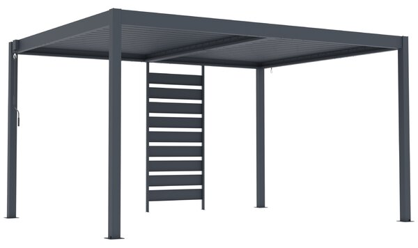 Bočná zástena pre bioklimatickú pergolu BestBerg BBP-ACG / 92 × 203 cm / sivá