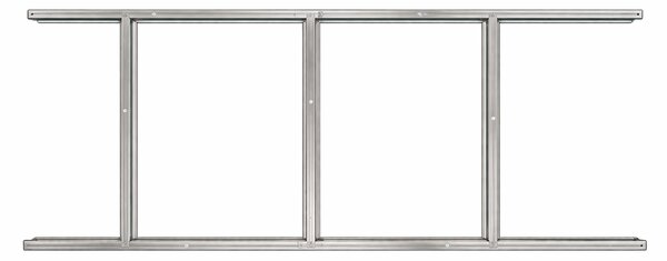 Základňa BBSH-B1 pre záhradný domček BestBerg BBSH-407 / 68 x 200 cm / oceľ / strieborná