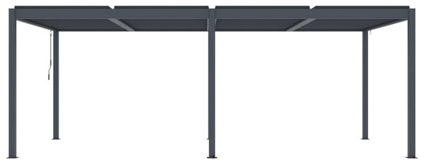 Hliníková bioklimatická pergola s lamelami BestBerg BBP-18G / 600 × 304 × 218 cm / sivá