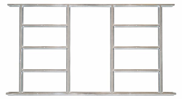 Základňa BBSH-B2 pre záhradný domček BestBerg BBSH-608 / 142 x 242 cm / oceľ / strieborná