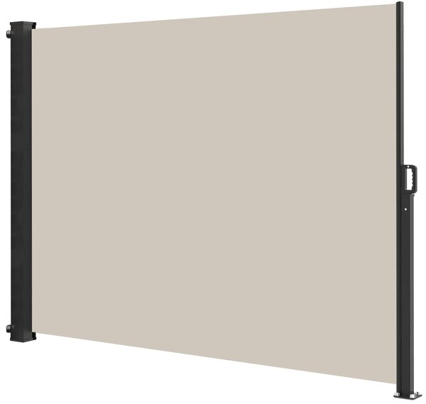 Zaťahovacia markíza/bočná zástena BestBerg BBSU-S300C / 180 × 300 cm / čierna/krémová