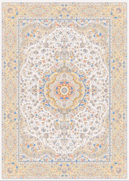 Koberec Miras 1200 CREAM – krémový obdĺžnik s orientálnym vzorom Rozmer: 150x225 cm