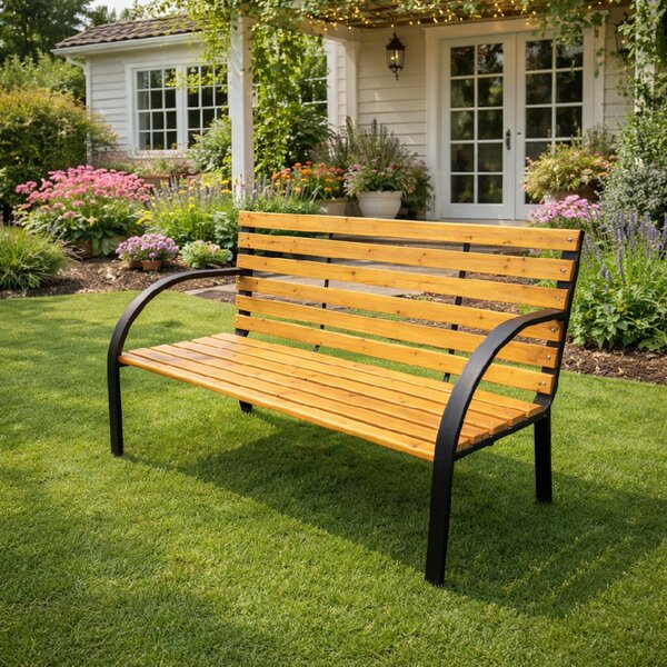 Záhradná lavička BestBerg BBGF-269 / 122 × 60 × 80 cm / drevo