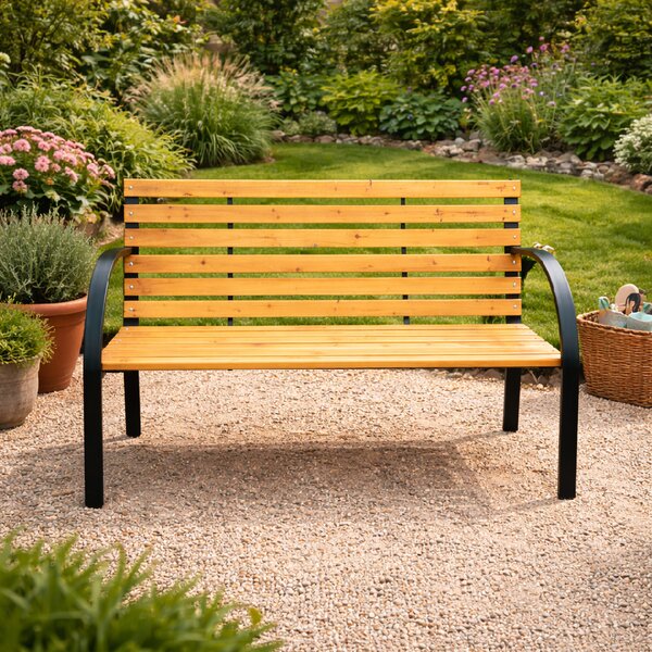 Záhradná lavička BestBerg BBGF-269 / 122 × 60 × 80 cm / drevo