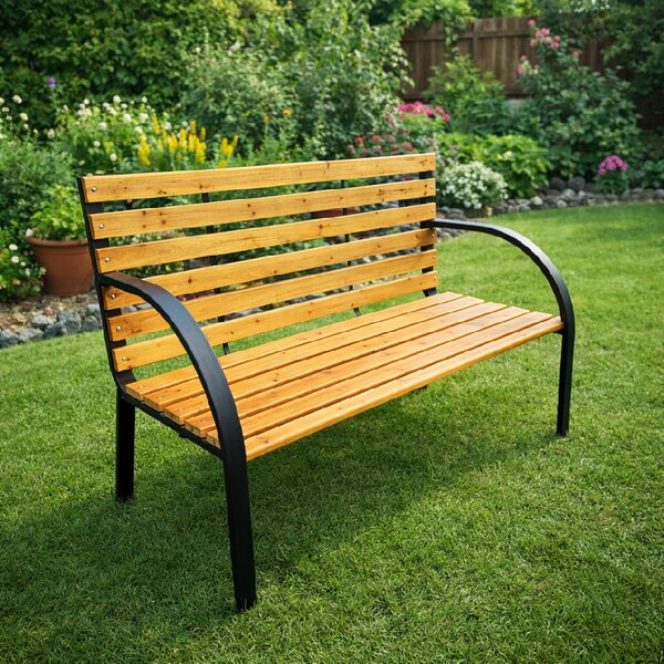 Záhradná lavička BestBerg BBGF-269 / 122 × 60 × 80 cm / drevo