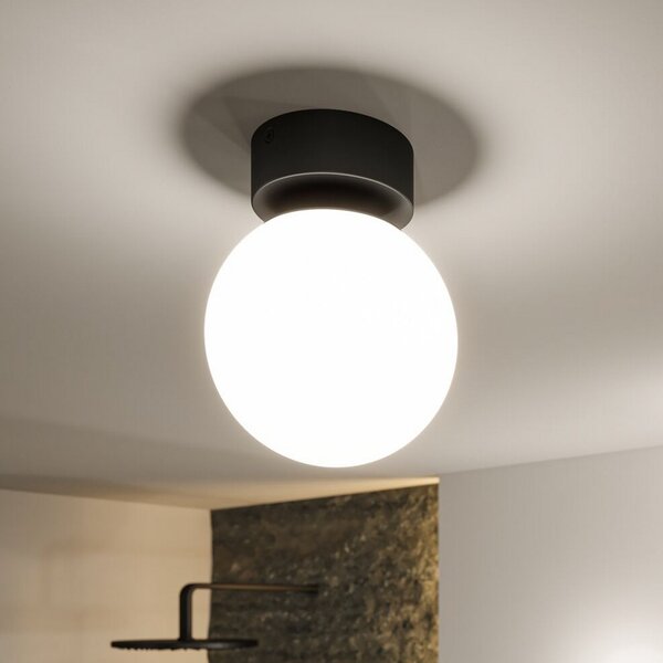 Stropné Lampa Paulmann, Gove, Čierna, Obývacia izba, Sklo, Moderný