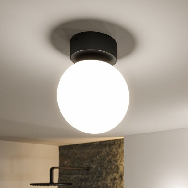 Stropné Lampa Paulmann, Gove, Čierna, Obývacia izba, Sklo, Moderný
