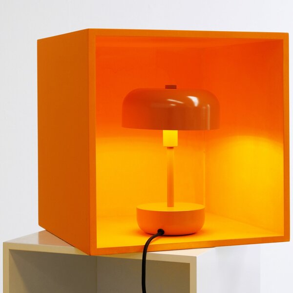 Stolové Lampa Dyberg Larsen, Haipot, Oranžová, Obývacia izba, Kov, Moderný