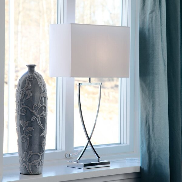 Stolové Lampa By Rydéns, Omega, Metalická, Obývacia izba, Tkanina / Textil, Moderný