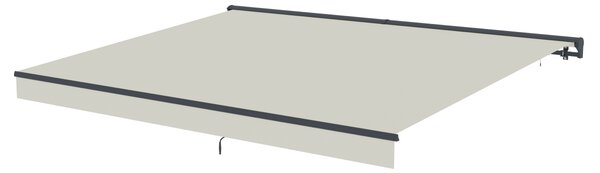 Elektrická markíza s LED osvetlením BestBerg BBSU-EL395BG / 395 × 300 cm / béžová
