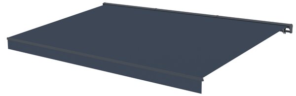 Elektrická markíza s LED osvetlením BestBerg BBSU-EL495CG / 495 x 300 cm / sivá
