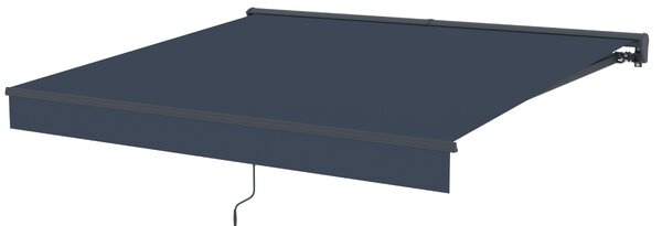 Elektrická markíza s LED osvetlením BestBerg BBSU-EL295CG / 295 × 250 cm / sivá