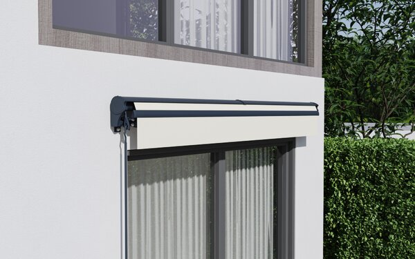 Elektrická markíza s LED osvetlením BestBerg BBSU-EL250BG / 250 × 200 cm / béžová