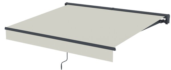Elektrická markíza s LED osvetlením BestBerg BBSU-EL250BG / 250 × 200 cm / béžová