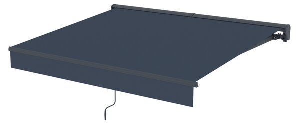Elektrická markíza s LED osvetlením BestBerg BBSU-EL250CG / 250 × 200 cm / sivá