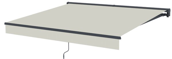 Elektrická markíza s LED osvetlením BestBerg BBSU-EL295BG / 295 × 250 cm / béžová