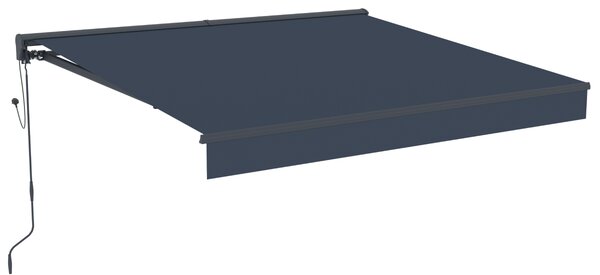 Elektrická markíza s LED osvetlením BestBerg BBSU-EL295CG / 295 × 250 cm / sivá
