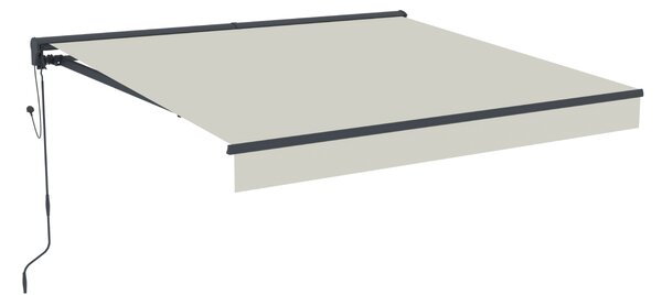 Elektrická markíza s LED osvetlením BestBerg BBSU-EL295BG / 295 × 250 cm / béžová