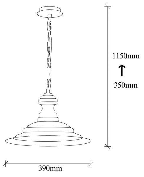 Závesné svietidlo v bronzovej farbe s kovovým tienidlom ø 39 cm Obyla – Opviq lights