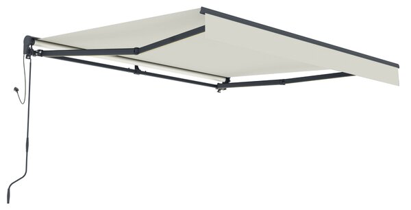 Elektrická markíza s LED osvetlením BestBerg BBSU-EL295BG / 295 × 250 cm / béžová