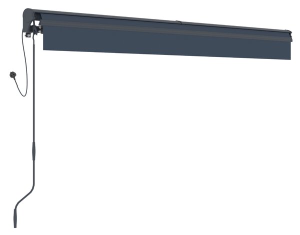 Elektrická markíza BestBerg BBSU-E350CG / 350 × 300 cm / sivá