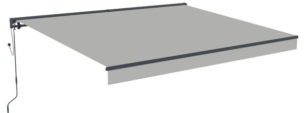 Elektrická markíza BestBerg BBSU-E395LG / 395 × 300 cm / svetlo sivá