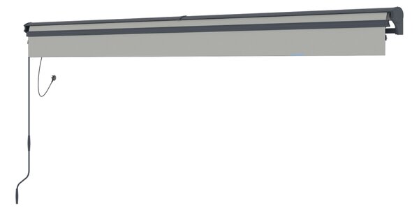 Elektrická markíza BestBerg BBSU-E395LG / 395 × 300 cm / svetlo sivá