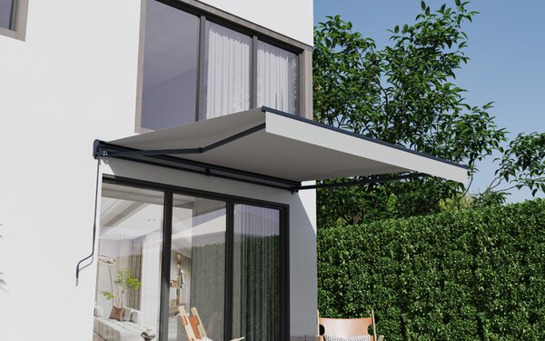 Elektrická markíza BestBerg BBSU-E350LG / 350 × 300 cm / svetlo sivá