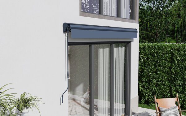 Elektrická markíza BestBerg BBSU-E350CG / 350 × 300 cm / sivá