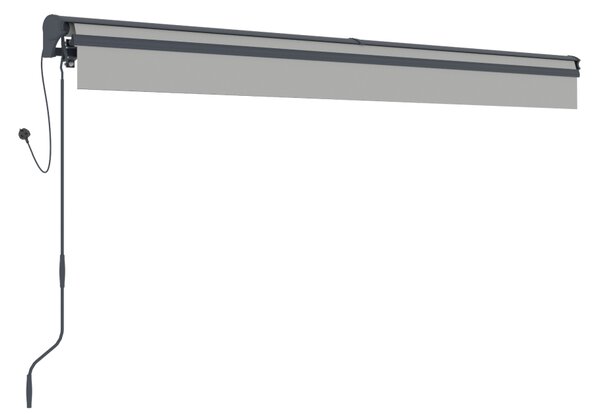 Elektrická markíza BestBerg BBSU-E395LG / 395 × 300 cm / svetlo sivá
