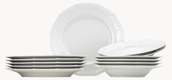 Porcelánová súprava riadu Maria, 6 osôb, 12 ks