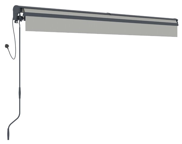 Elektrická markíza BestBerg BBSU-E350LG / 350 × 300 cm / svetlo sivá