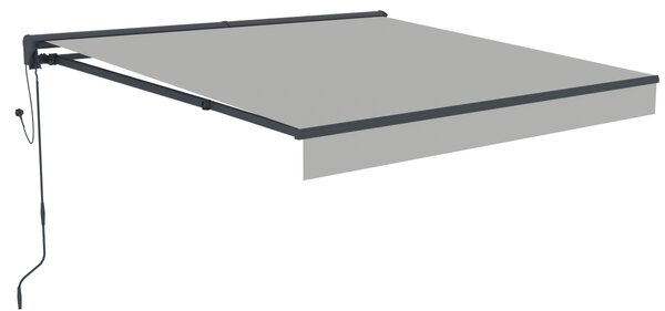 Elektrická markíza BestBerg BBSU-E295LG / 295 × 250 cm / svetlo sivá