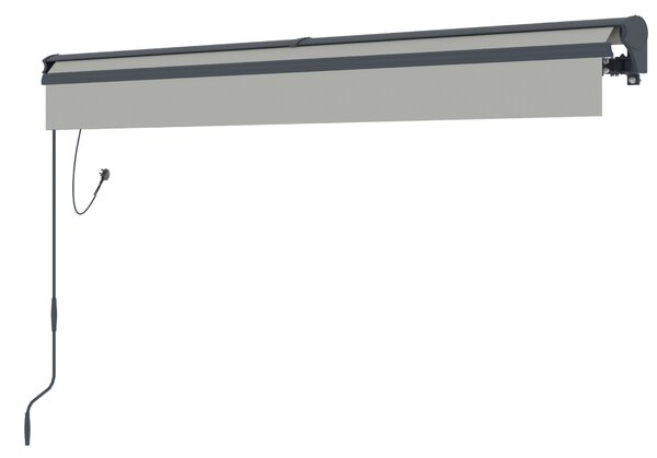 Elektrická markíza BestBerg BBSU-E295LG / 295 × 250 cm / svetlo sivá