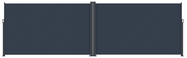 Dvojitá zaťahovacia markíza/bočná zástena BestBerg BBSU-2S300CG / 180 x 600 cm / sivá