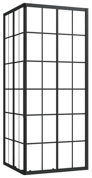 Sprchová zástena BestBerg 150769 / 80 × 70 × 180 cm / čierna/transparentná