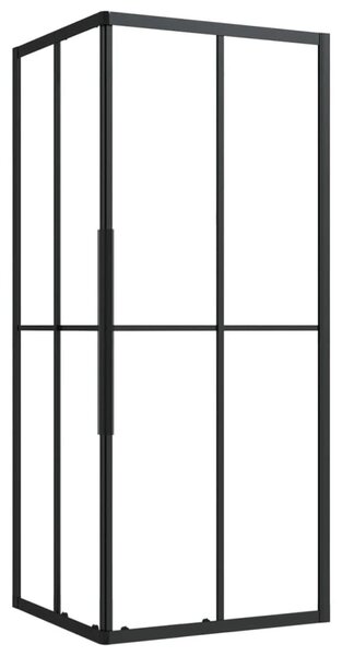 Sprchová zástena BestBerg 150773 / 80 × 70 × 180 cm / čierna/transparentná