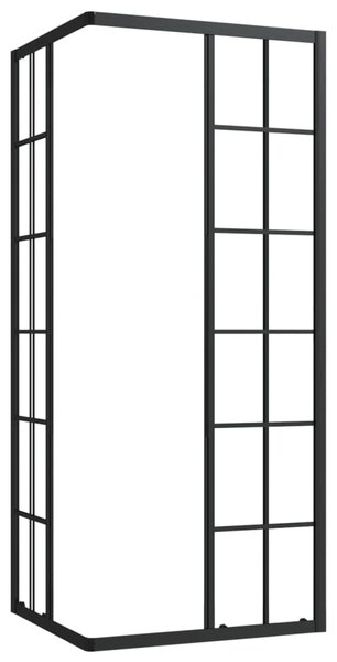 Sprchová zástena BestBerg 150769 / 80 × 70 × 180 cm / čierna/transparentná