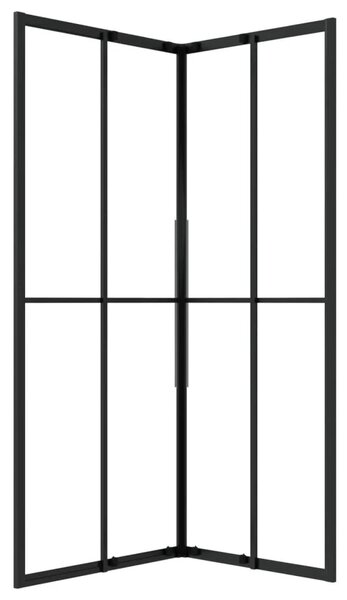 Sprchová zástena BestBerg 150773 / 80 × 70 × 180 cm / čierna/transparentná