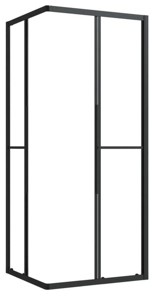 Sprchová zástena BestBerg 150773 / 80 × 70 × 180 cm / čierna/transparentná