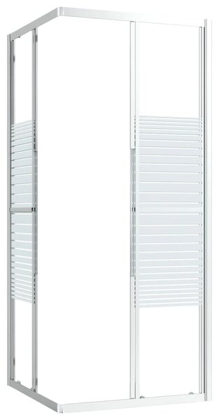 Sprchová zástena BestBerg 150762 / 80 × 80 × 180 cm / strieborná/transparentná