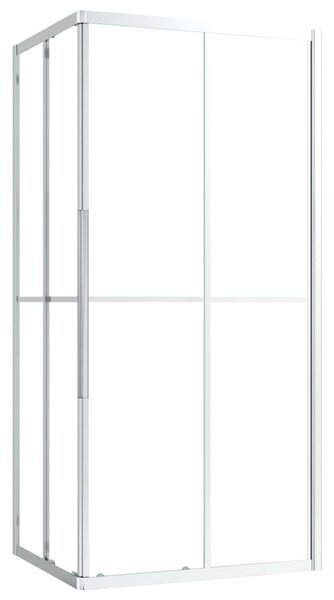 Sprchová zástena BestBerg 150759 / 90 × 70 × 180 cm / strieborná/transparentná