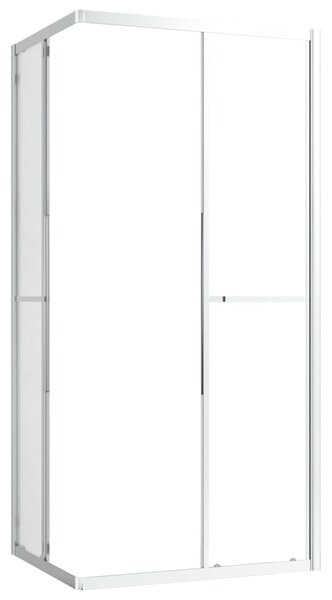 Sprchová zástena BestBerg 150759 / 90 × 70 × 180 cm / strieborná/transparentná
