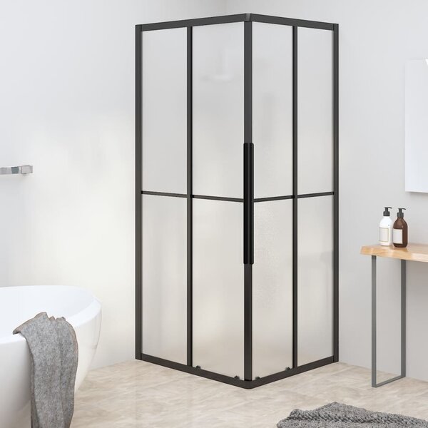 Sprchová zástena BestBerg 151856 / 80 × 70 × 180 cm / čierna/transparentná