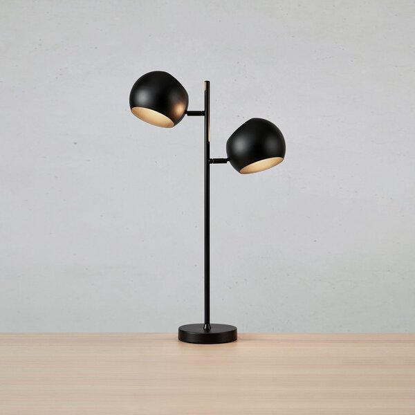 Stolové Lampa Markslöjd, Edgar, Čierna, Obývacia izba, Kov, Moderný