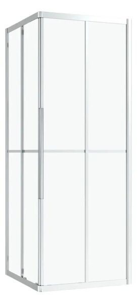 Sprchová zástena BestBerg 150757 / 80 × 70 × 180 cm / strieborná/transparentná