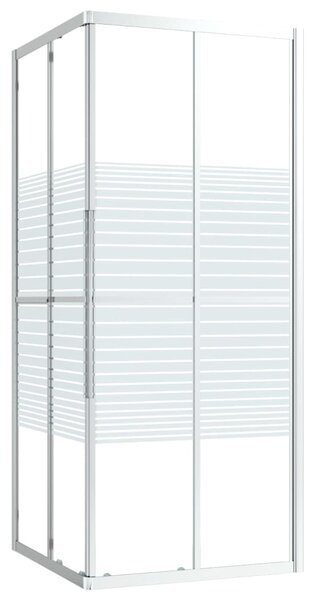 Sprchová zástena BestBerg 150762 / 80 × 80 × 180 cm / strieborná/transparentná