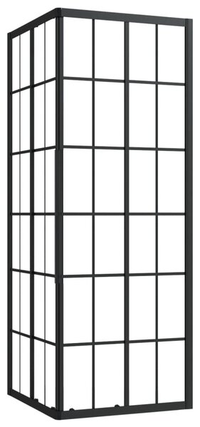 Sprchová zástena BestBerg 150770 / 80 × 70 × 180 cm / čierna/transparentná