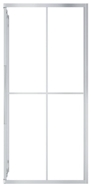 Sprchová zástena BestBerg 150759 / 90 × 70 × 180 cm / strieborná/transparentná