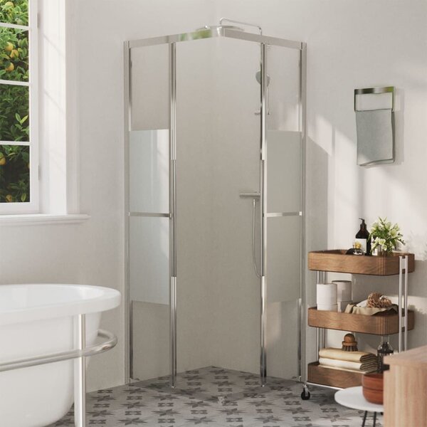 Sprchová zástena BestBerg 150764 / 70 × 70 × 180 cm / strieborná/transparentná
